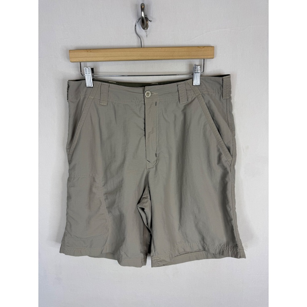 Royal Robbins Mens Backcountry Hiking Shorts Khaki Tan Nylon Size 32